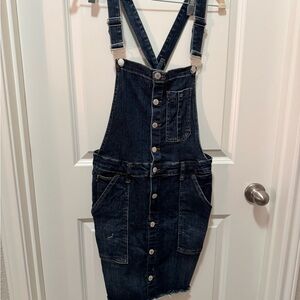 Judy Blue Dark Blue Denim Overall Mini Dress